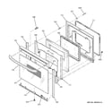 GE JBP26BH3BB door diagram