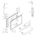 GE GTS22KBPARWW freezer door diagram