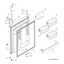 GE GTS22KBPARWW fresh food door diagram