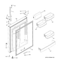 GE GTS22KCPARCC fresh food door diagram