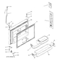 GE GTS22QBNARWW freezer door diagram