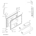GE GTS22WCPARCC freezer door diagram