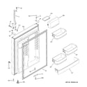 GE GTS22WCPARCC fresh food door diagram