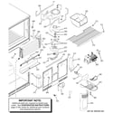 GE GTS22WCPARCC freezer section diagram