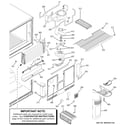 GE GTS22JBPARCC freezer section diagram