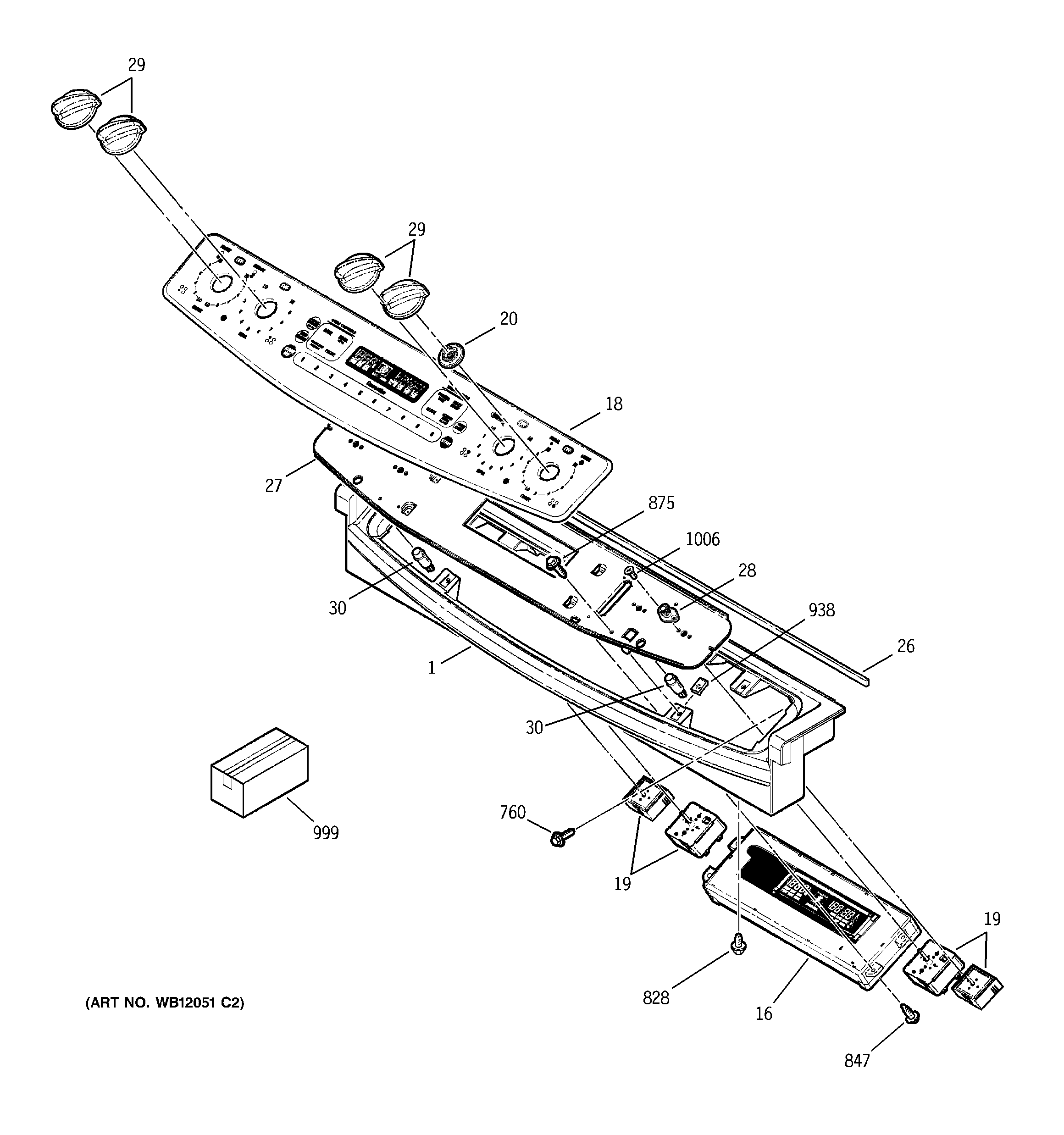 GE JS966KD1CC control panel diagram