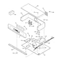 GE JT915CF3CC control panel & cooktop diagram