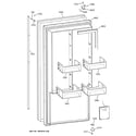 GE ZIFS36NMELH freezer door diagram