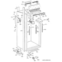 GE ZIFS36NMELH cabinet parts (2) diagram