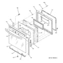 GE JBP64BH3CT door diagram