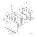 GE JBP66EH2BB door diagram