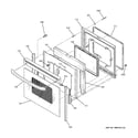GE JBP78SH3SS door diagram