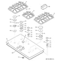 GE ZGU36KSK1SS control panel & cooktop diagram