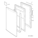 GE SMR03BASWW door diagram
