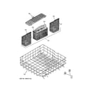 GE GSD6260J03SS lower rack assembly diagram