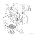 GE JK955WF5WW lower oven diagram