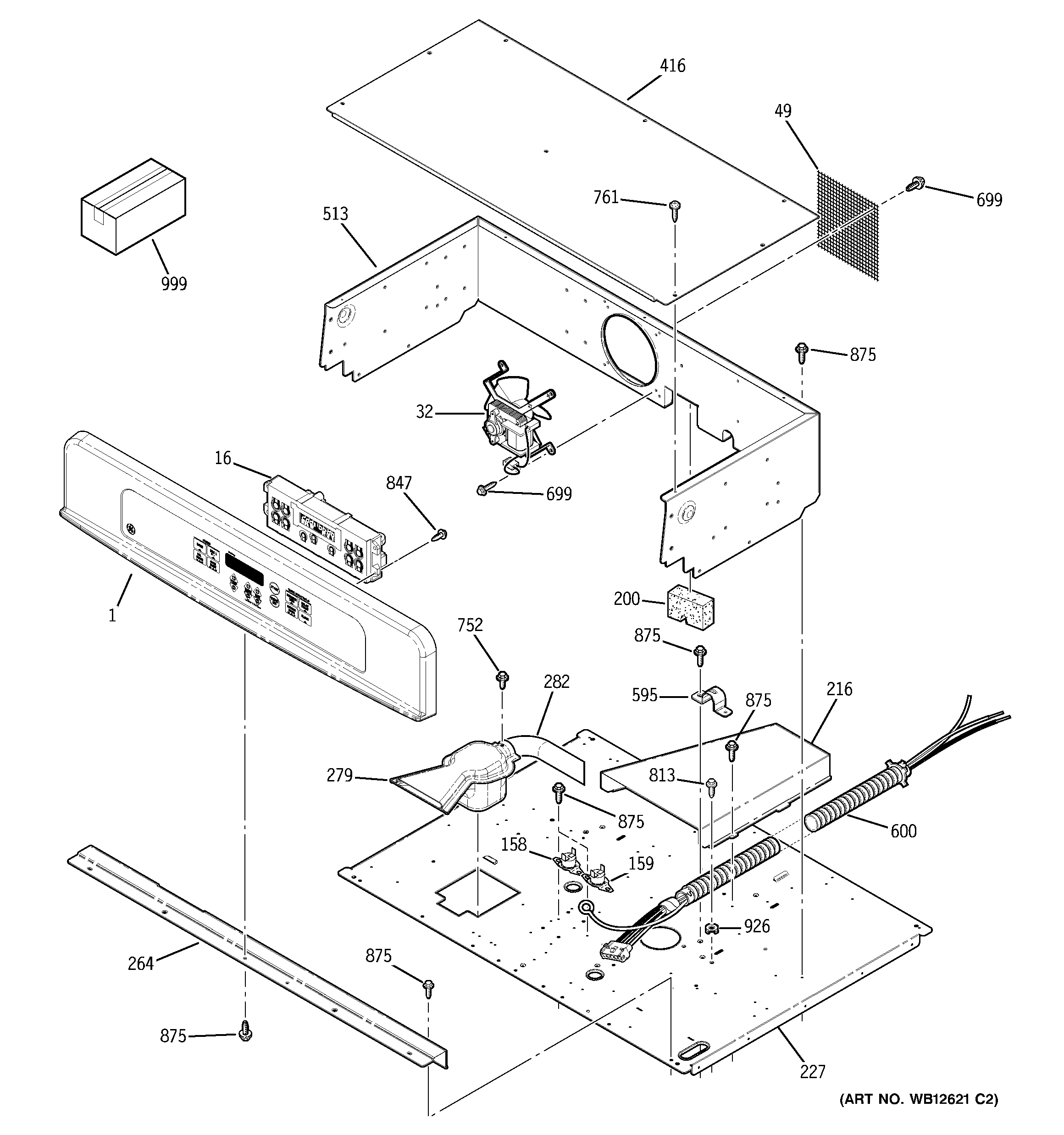 GE JTP20SF4SS control panel diagram