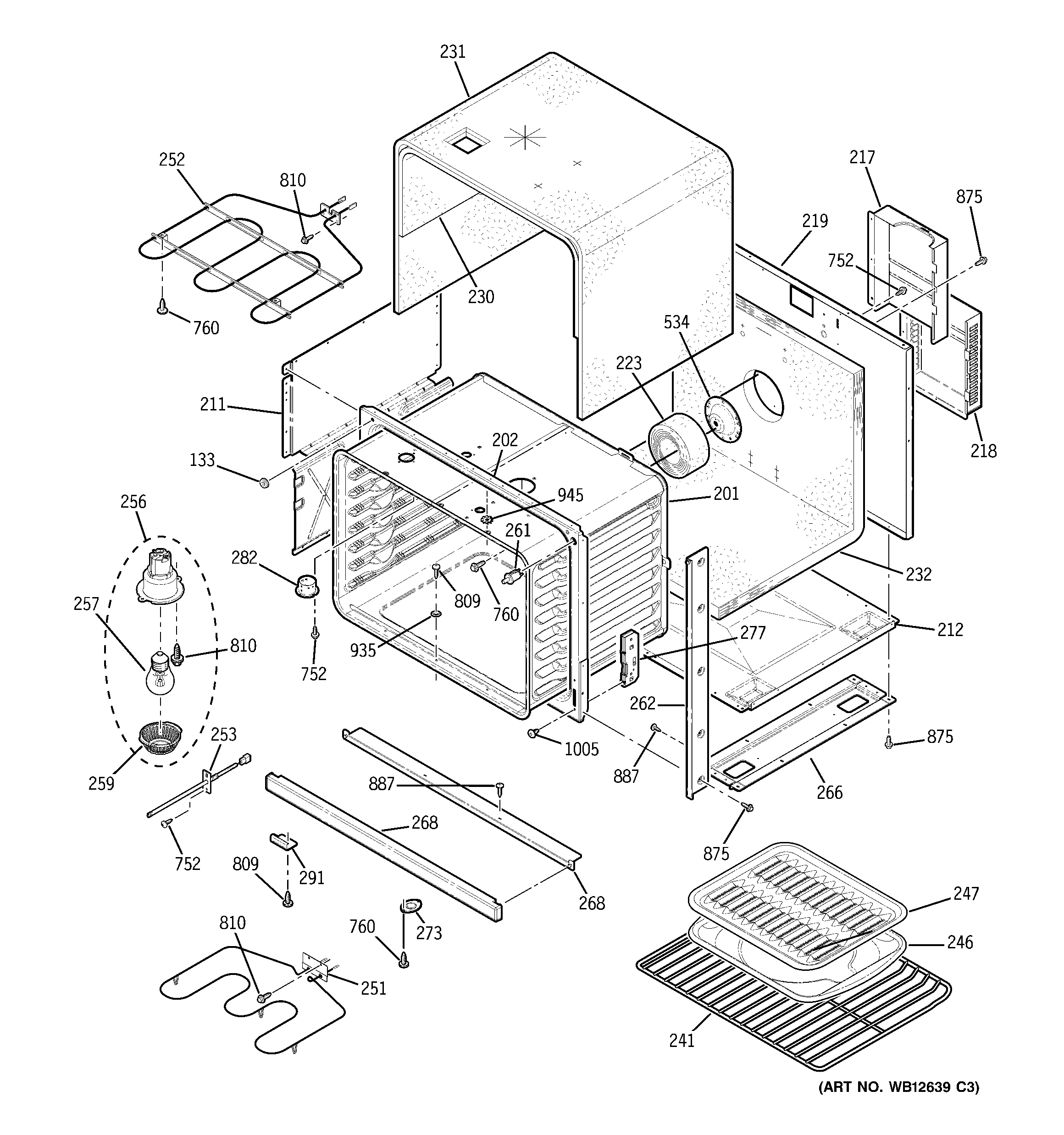 GE JTP20SF4SS body parts diagram