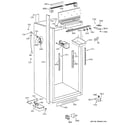 GE ZIFS36NMFRH cabinet parts (2) diagram