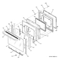 GE JBP72BK1BB door diagram