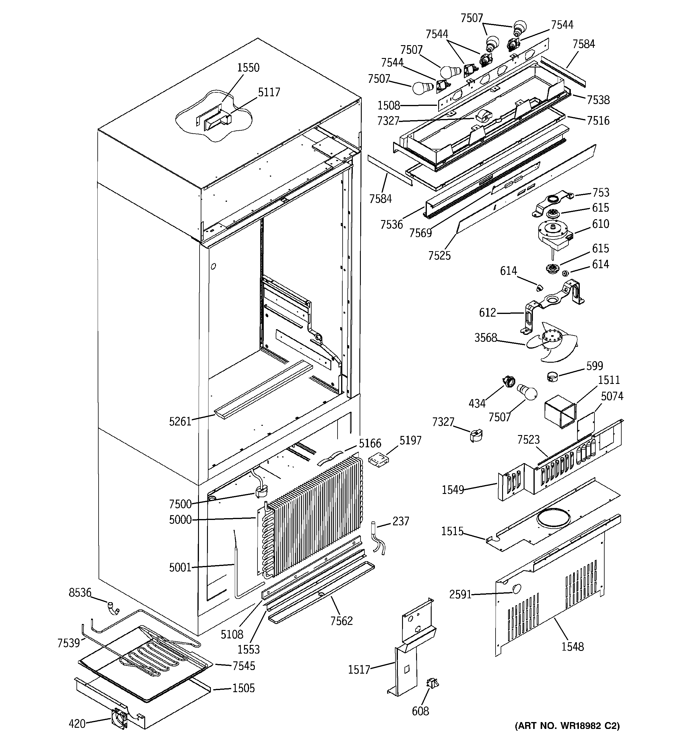 GE ZIC360NRBRH controls & components diagram