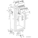 GE ZIF36NMGLH cabinet parts (2) diagram