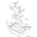 GE JGP963BEK1BB gas & burner parts diagram