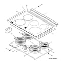 GE JSP42SK2SS cooktop diagram