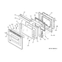 GE ZEK938WF4WW door diagram