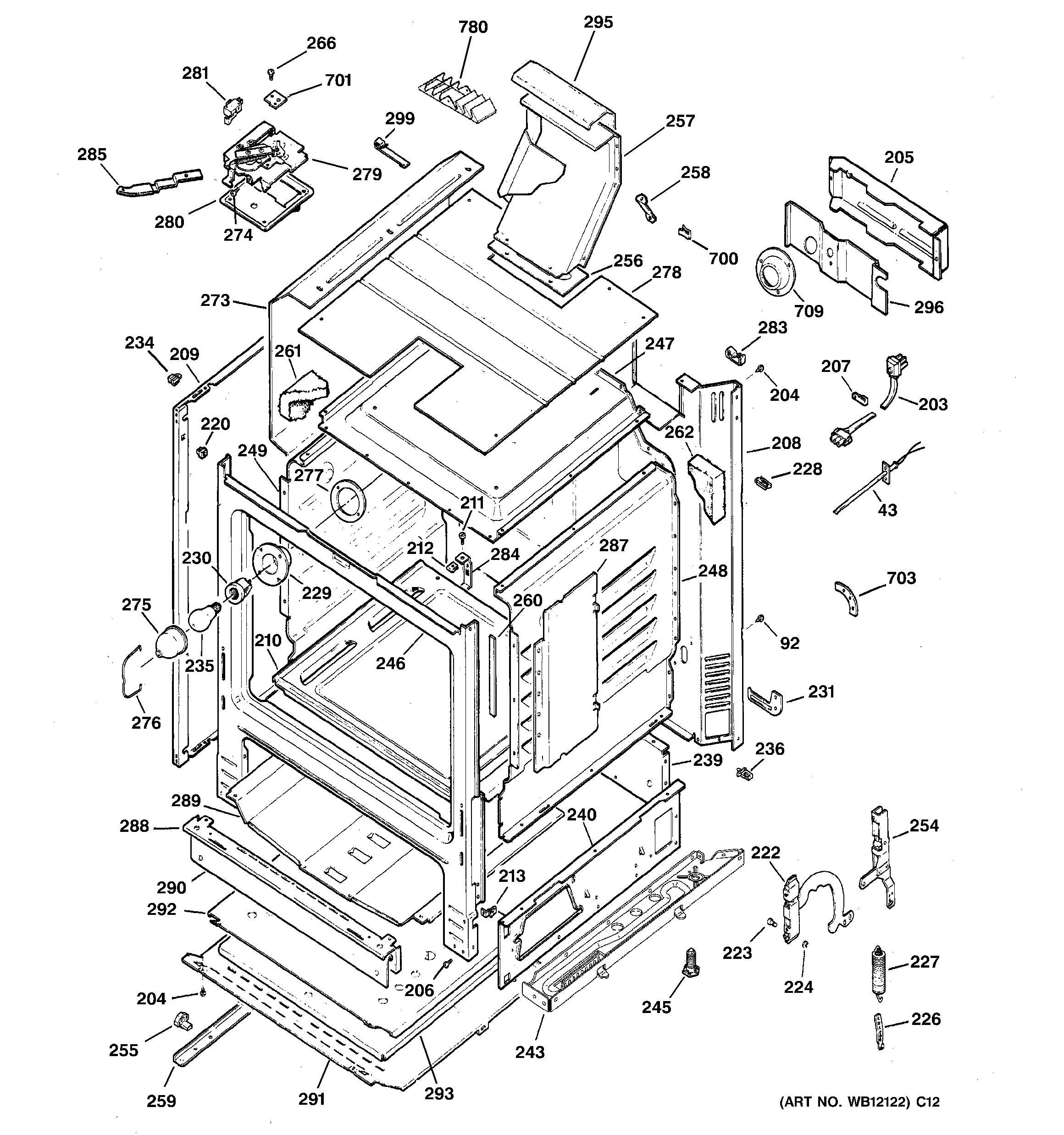 GE JGBP35CEJ2CC body parts diagram