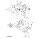 GE JGBP29SEJ2SS control panel & cooktop diagram