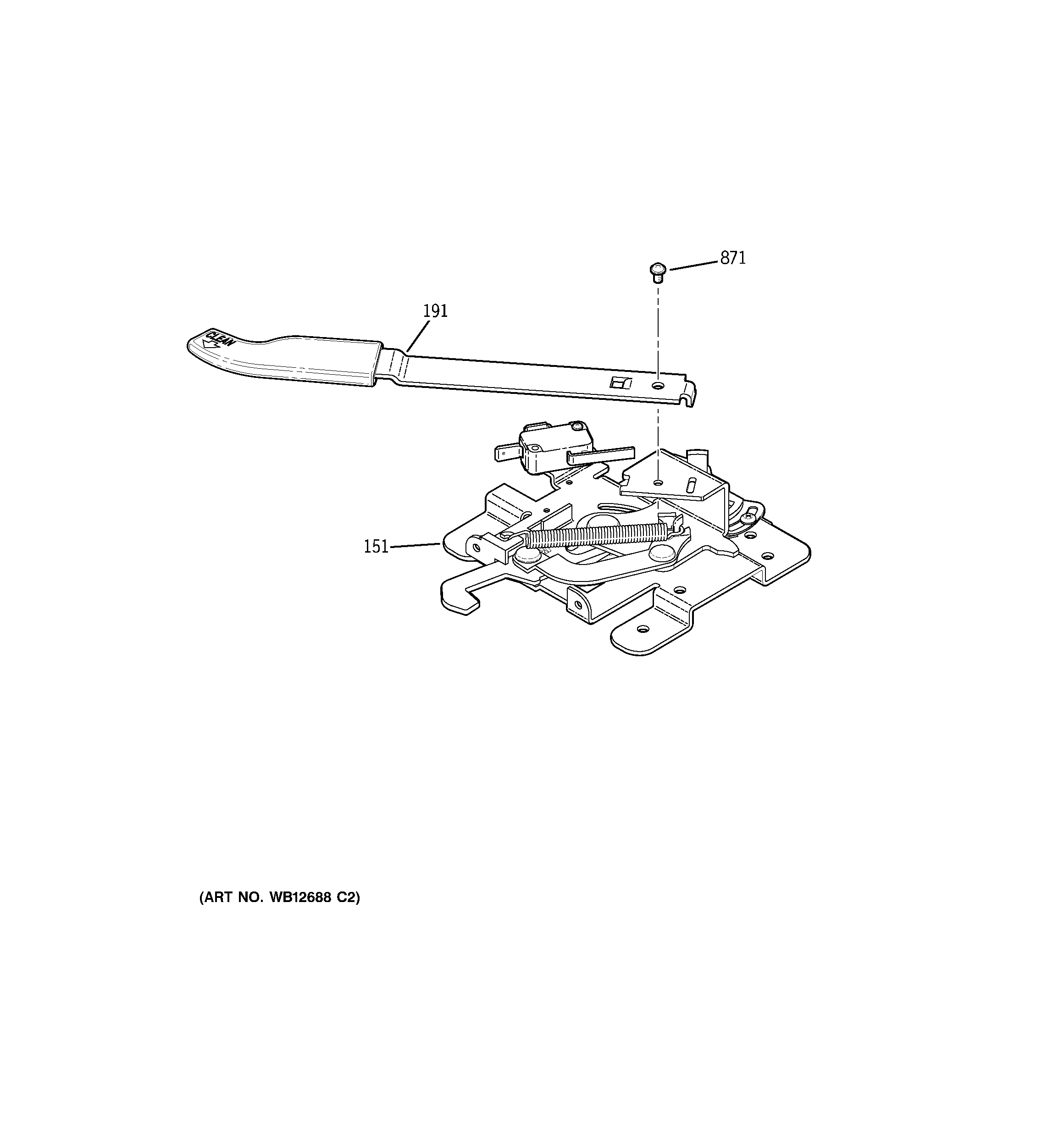GE EER3001H01SS door lock diagram