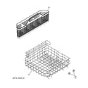 GE GSD6360J10SS lower rack assembly diagram