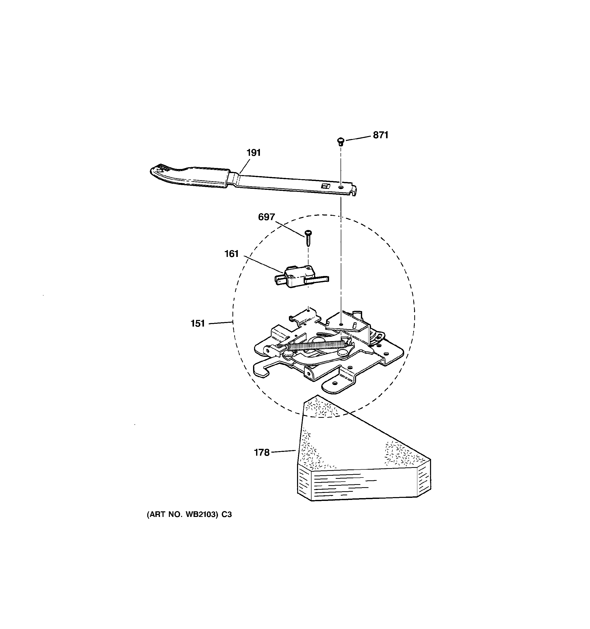 GE JBP78CB1CC door lock diagram