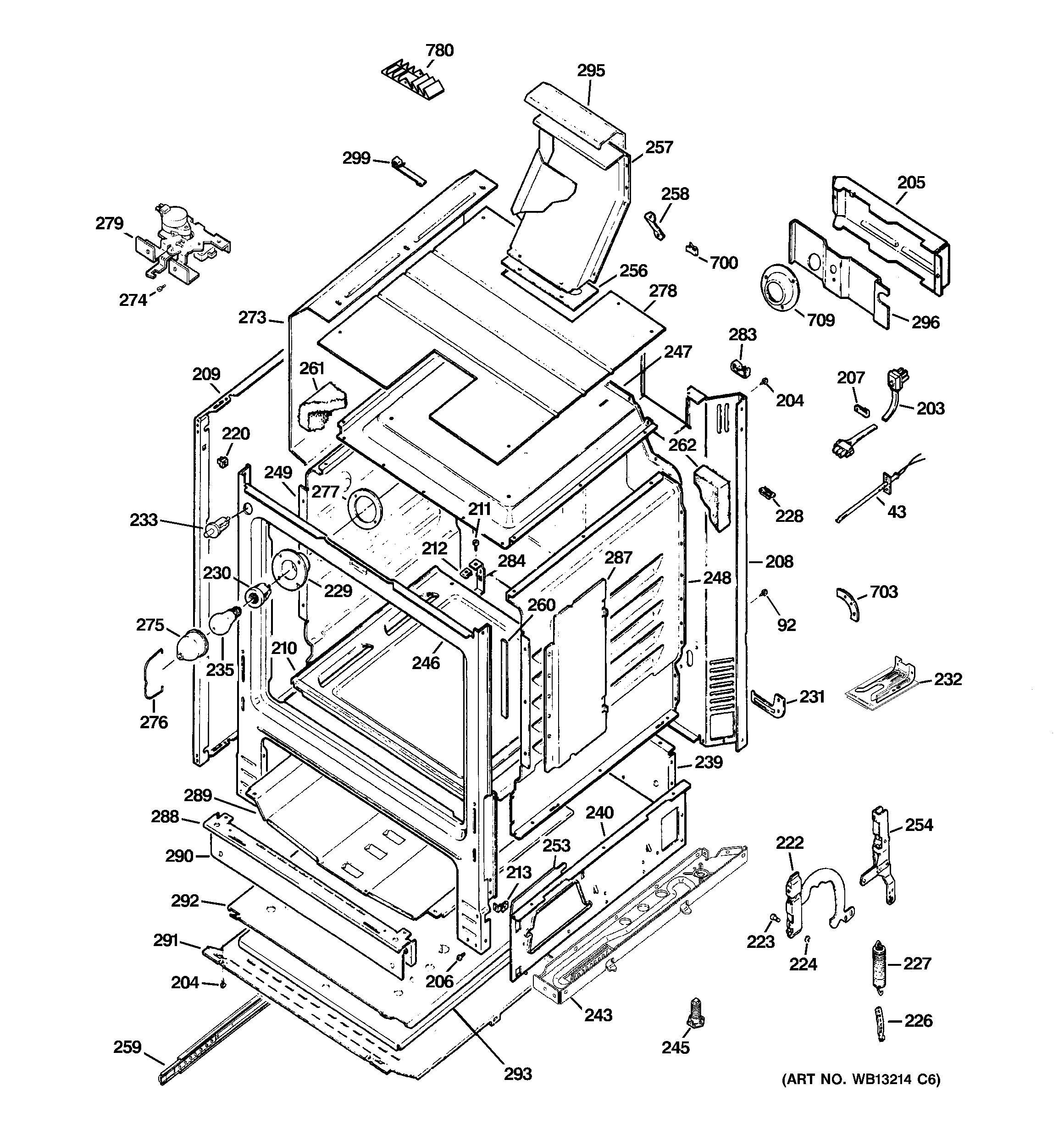 GE JGB900WEK4WW body parts diagram