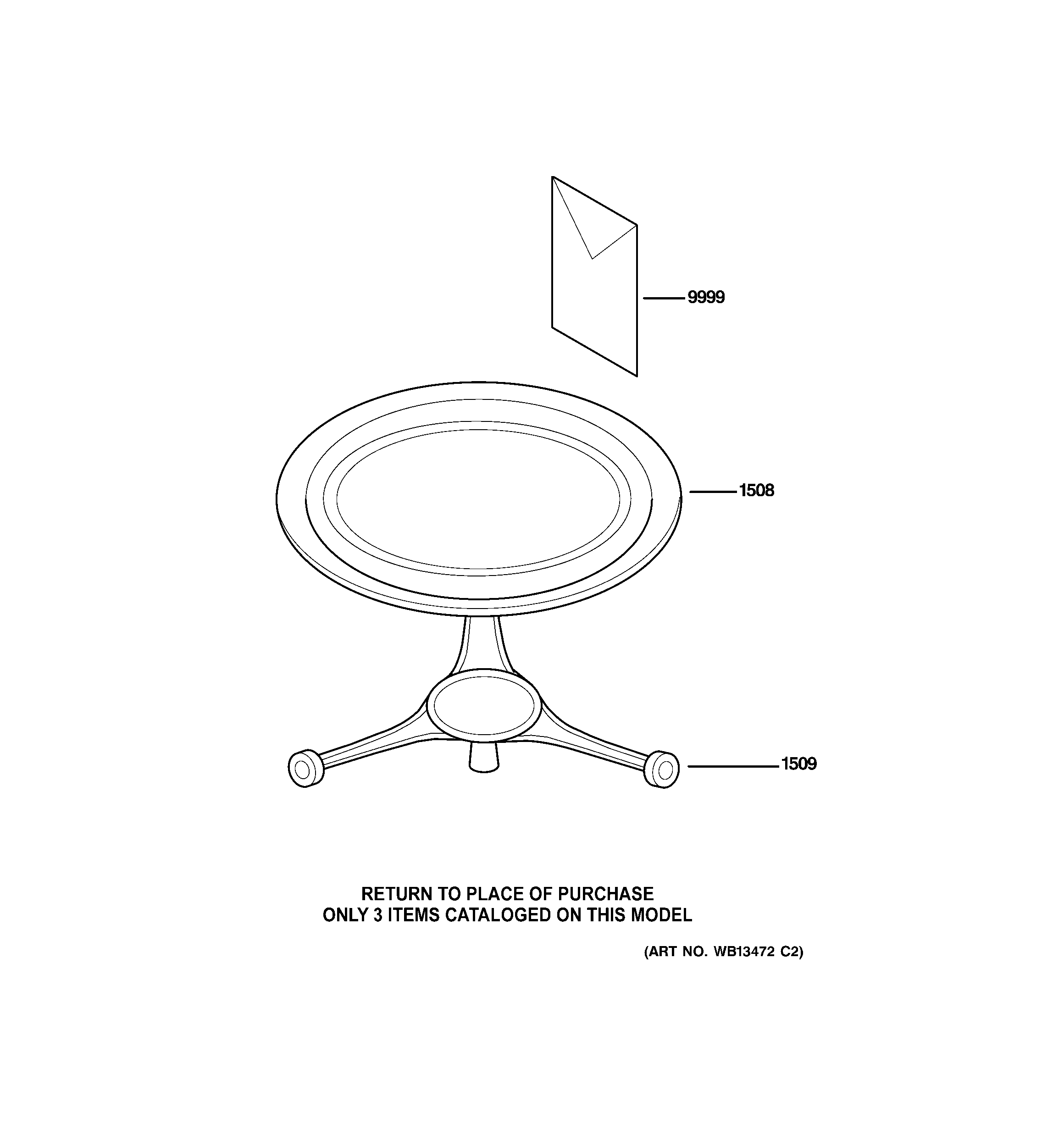 GE JES1855PWH03 microwave diagram