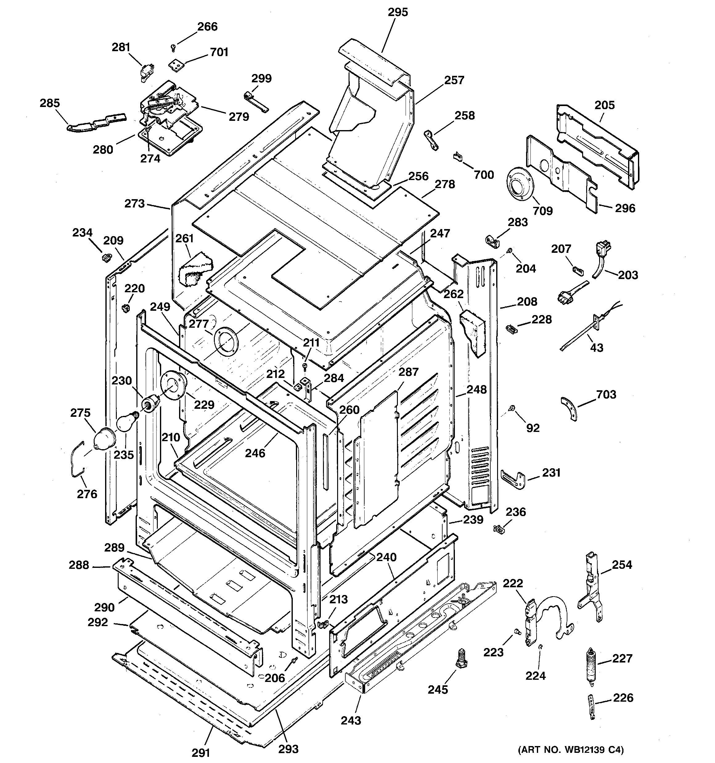 GE JGBP24BEH3WH body parts diagram