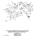 GE WCCD2050F2WC controls & backsplash diagram