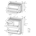 GE GTS17KBSERCC doors diagram