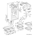 GE GTS17KBSERCC cabinet diagram