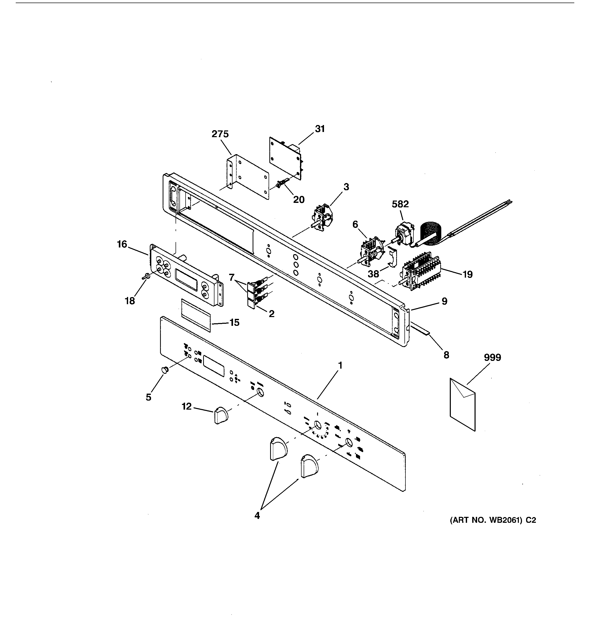 GE ZET837WB2WW control panel diagram