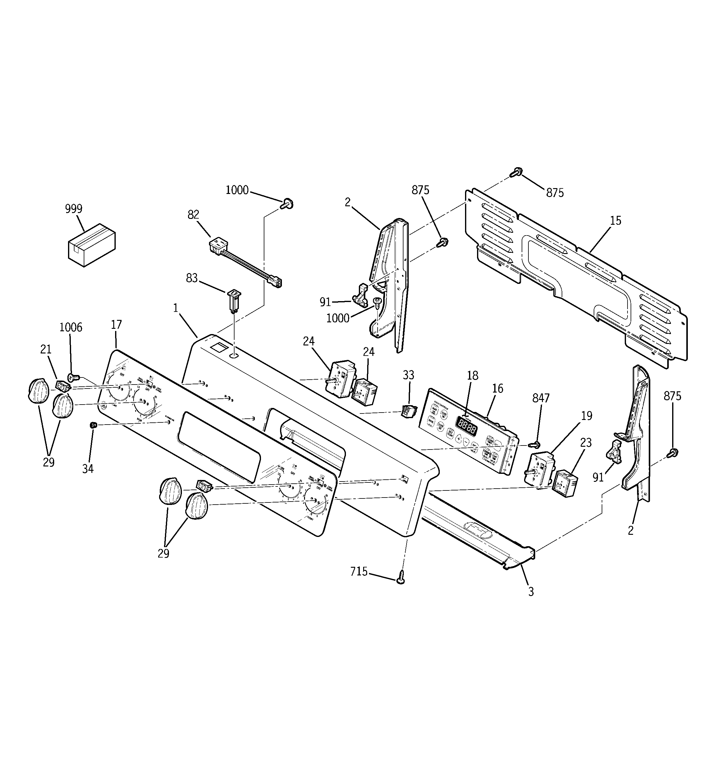 GE JCBP78SJ1SS control panel diagram