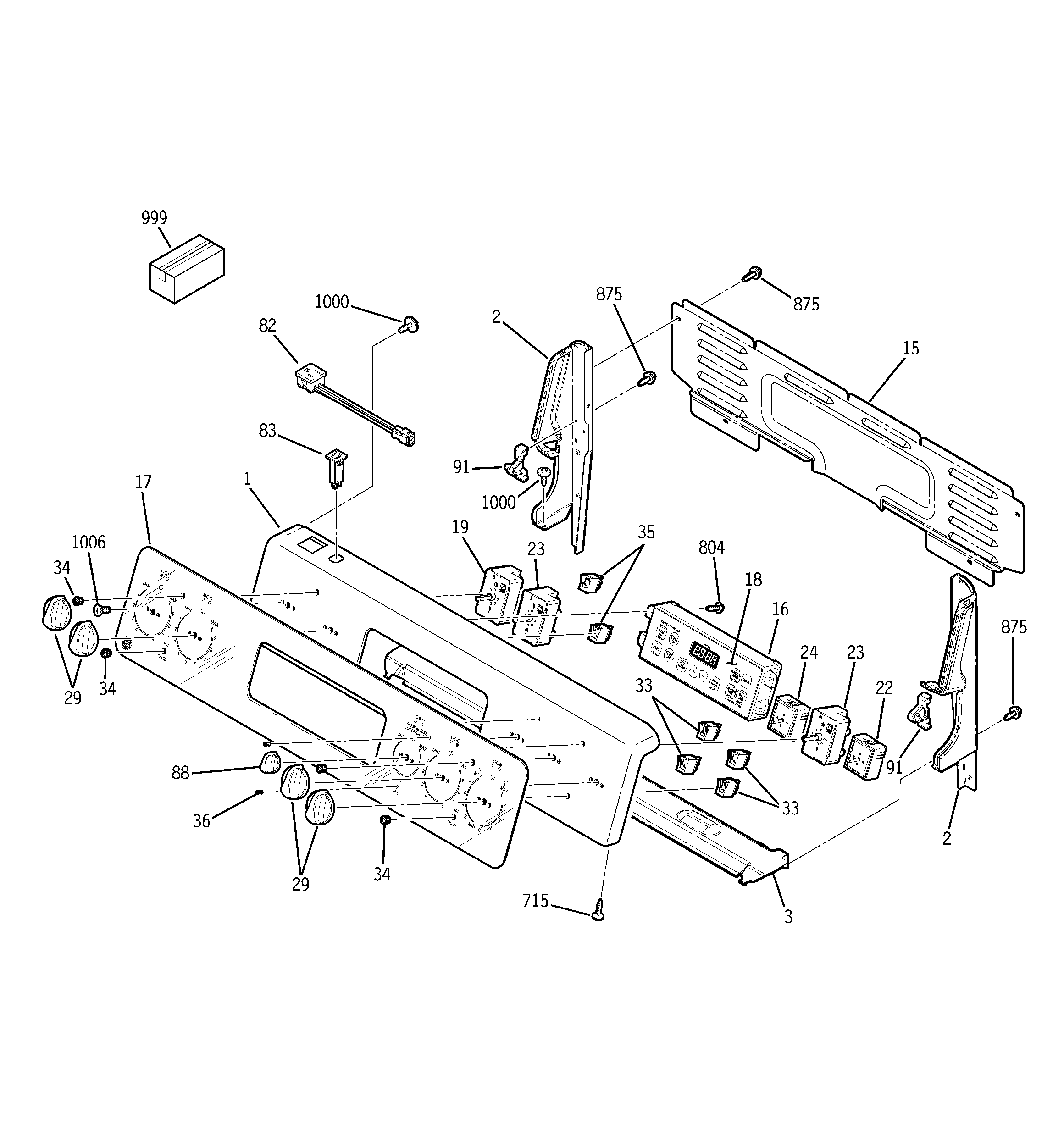 GE JCBP80SJ1SS control panel diagram