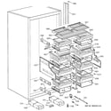 GE ZIF36NMHRH shelves & drawers diagram