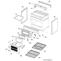 GE ZGS30N4ASS case & door diagram