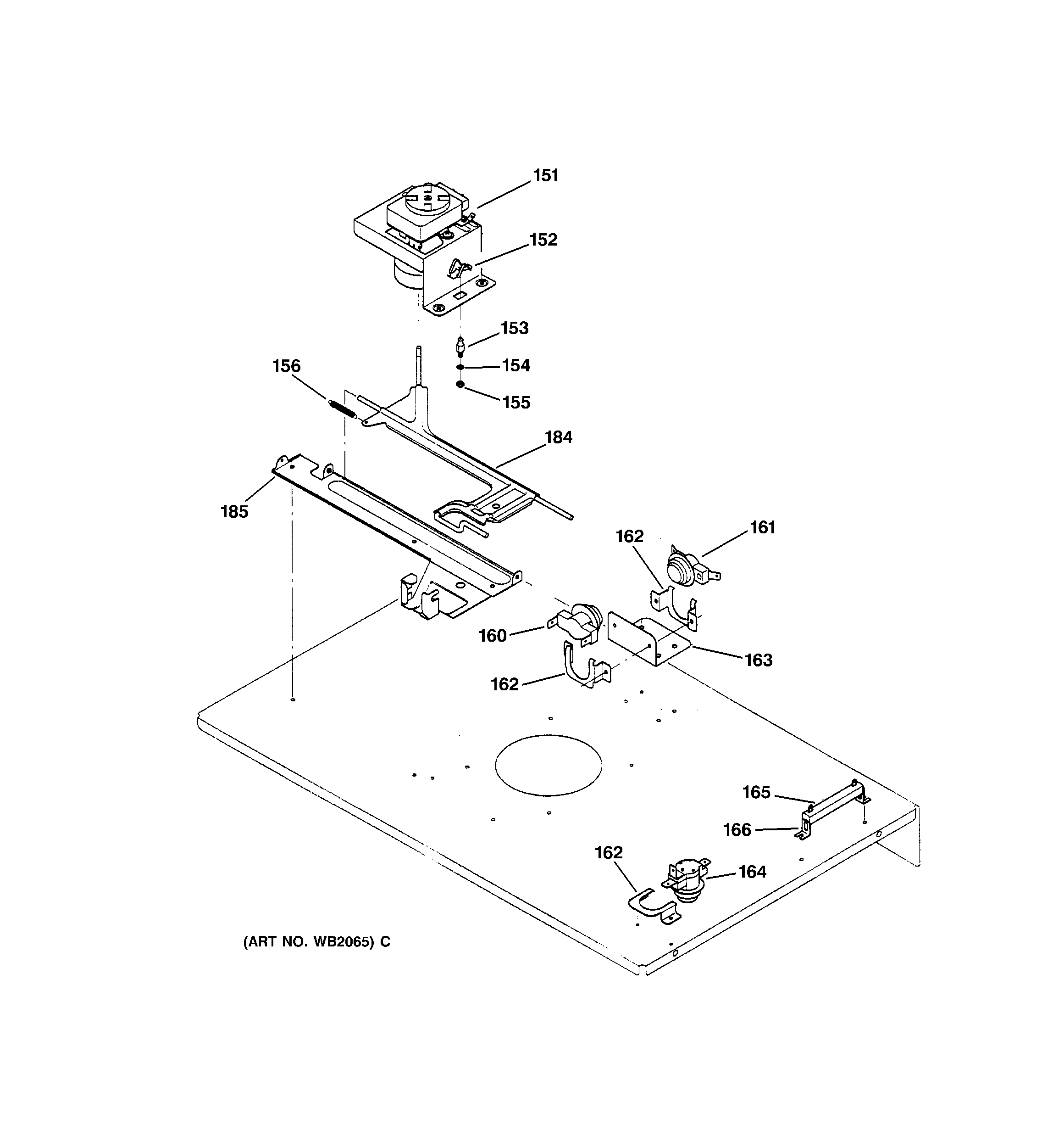 GE ZET857SB3SS door latch diagram