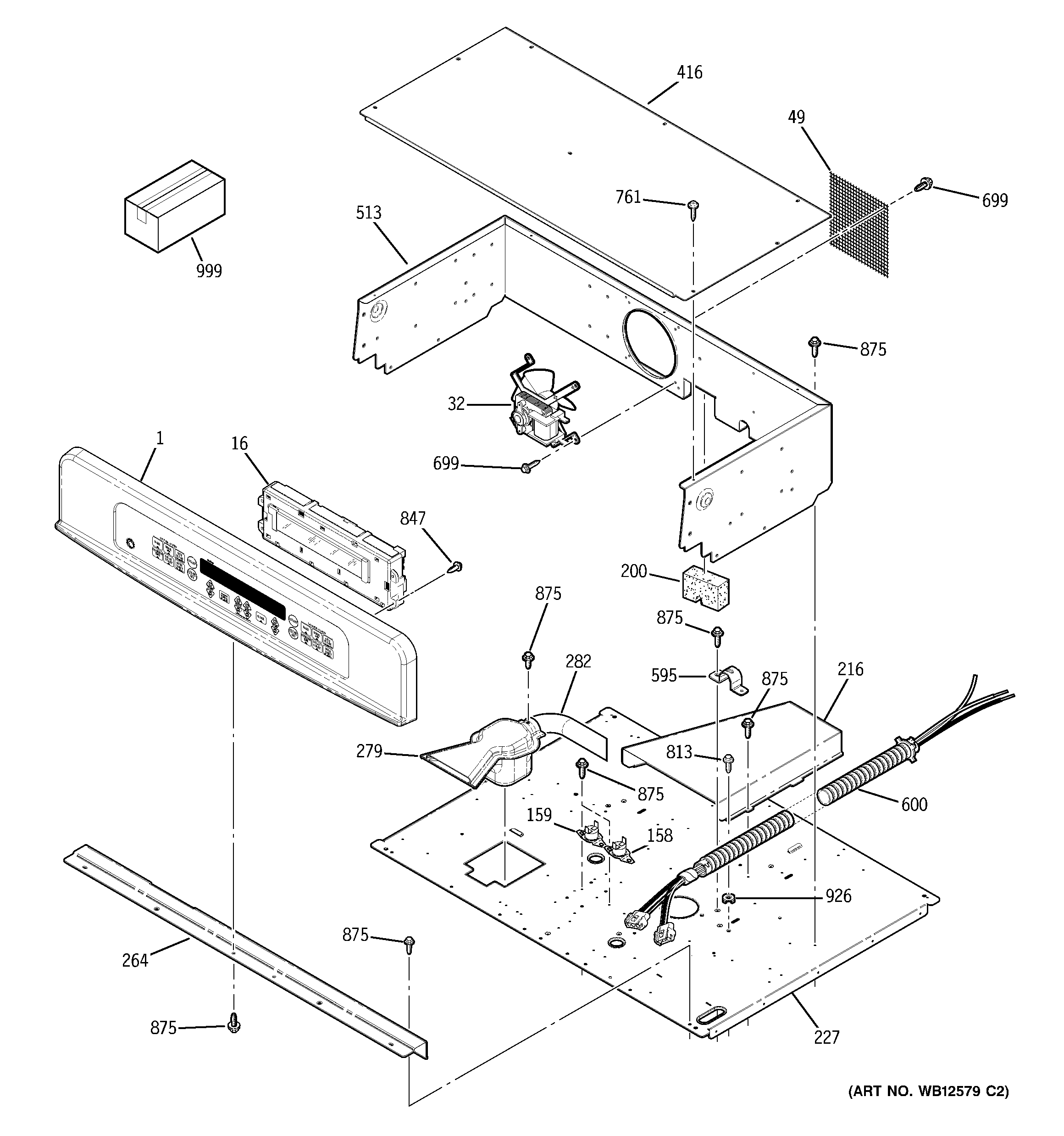 GE JTP48SF5SS control panel diagram