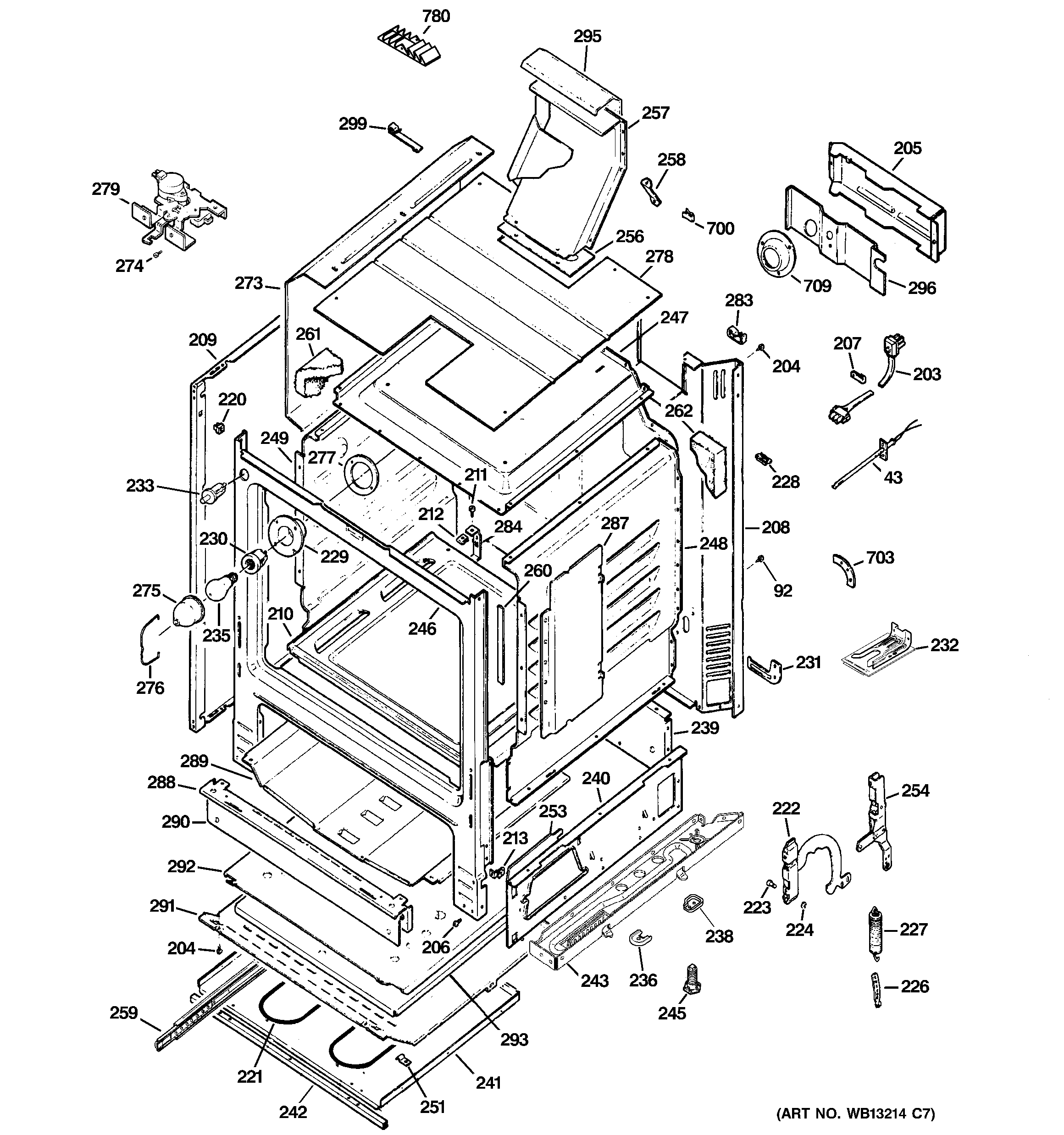 GE JGB908WEK3WW body parts diagram