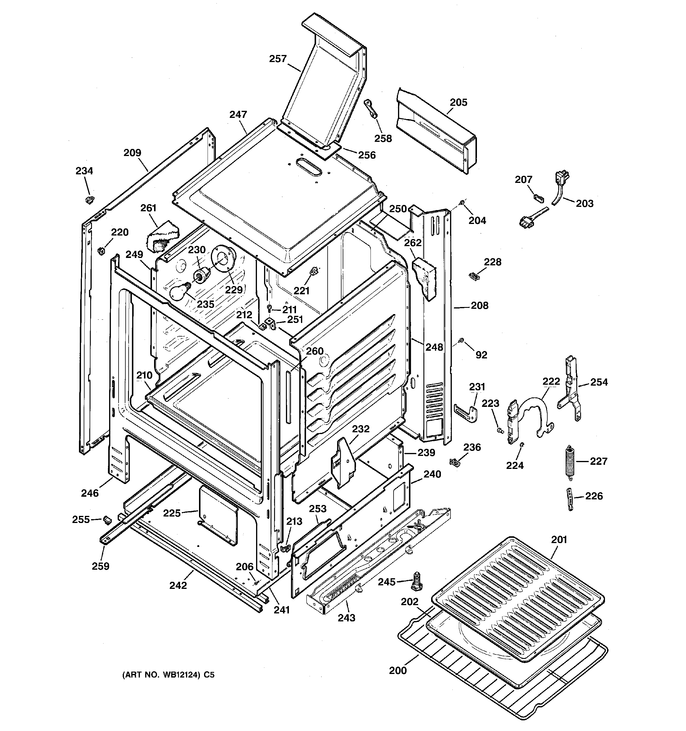 GE JGBS20WEH2WW body parts diagram