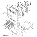 GE JGBP32SEJ2SS door & drawer parts diagram